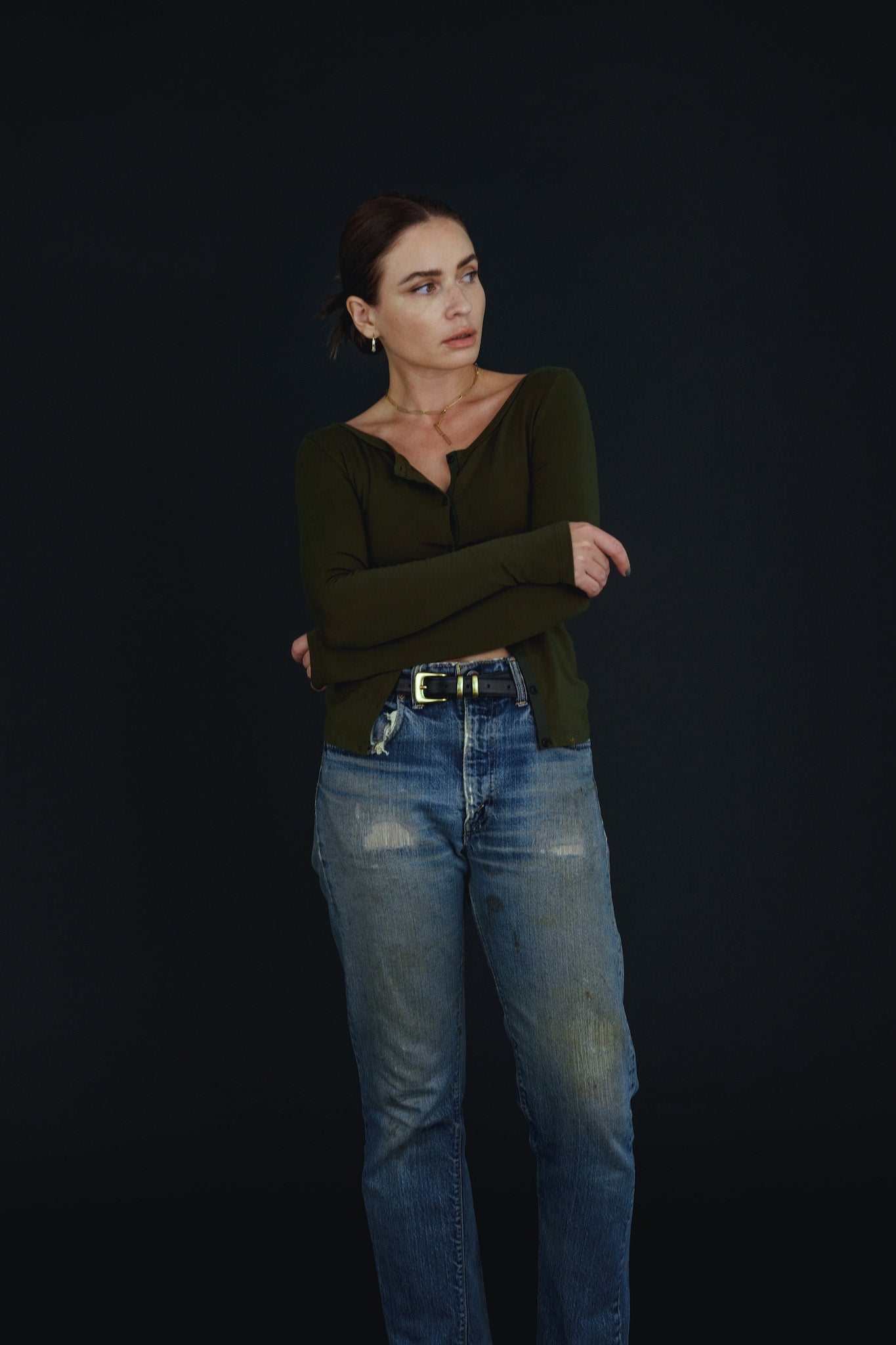 REiL Tight cardigan / khaki