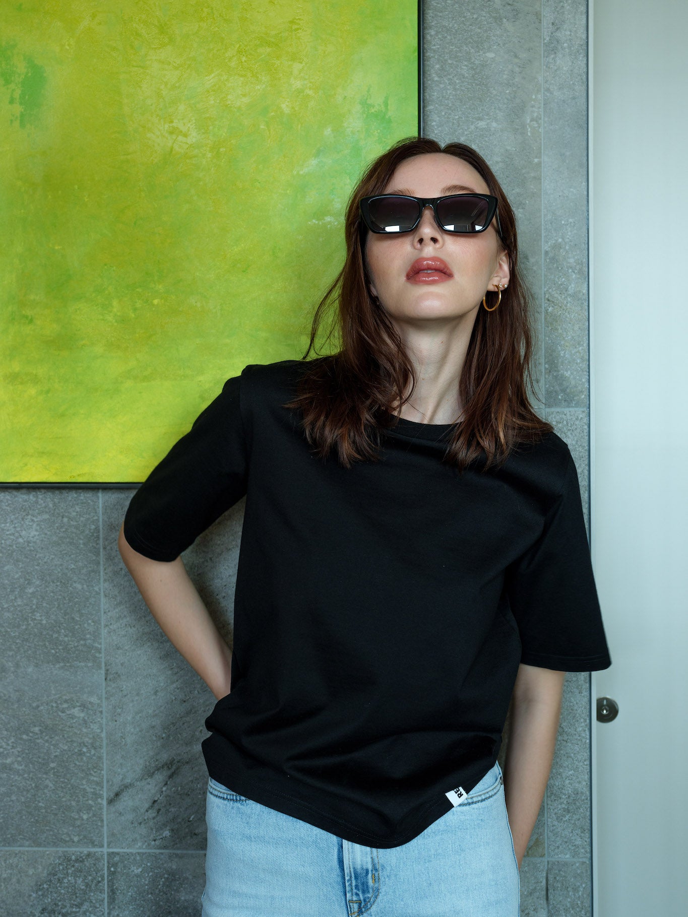 REiL Tag Tee - Urban fit- Black