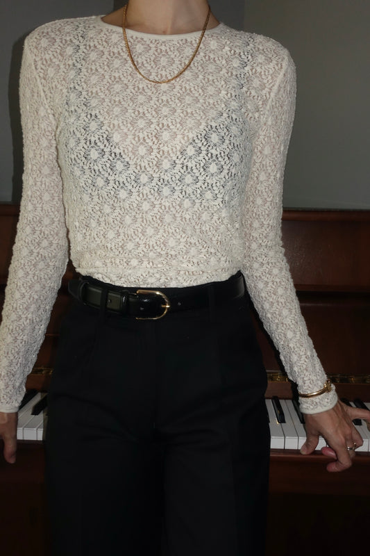 REiL LACE BLOUSE / WHITE