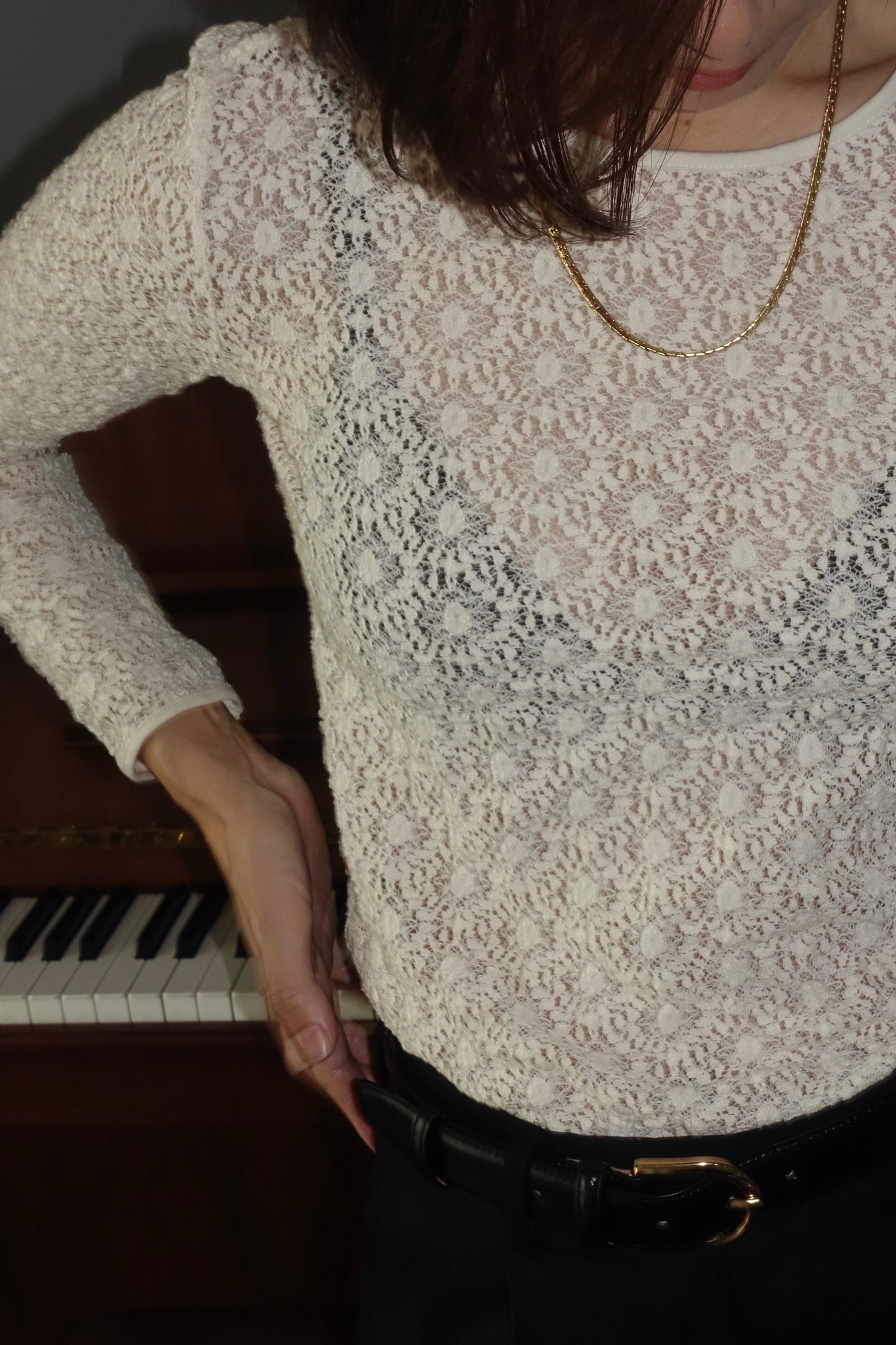 REiL LACE BLOUSE / WHITE