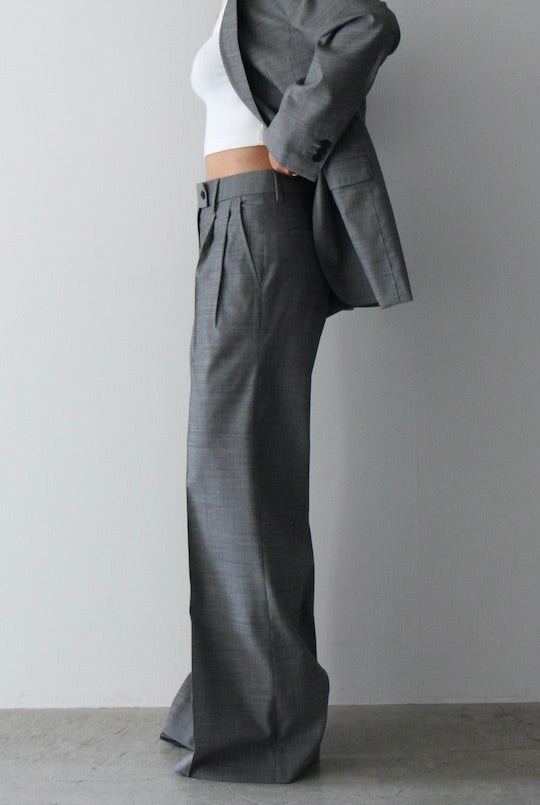 REiL GRAY PIN CHECK TAILORED PANTS