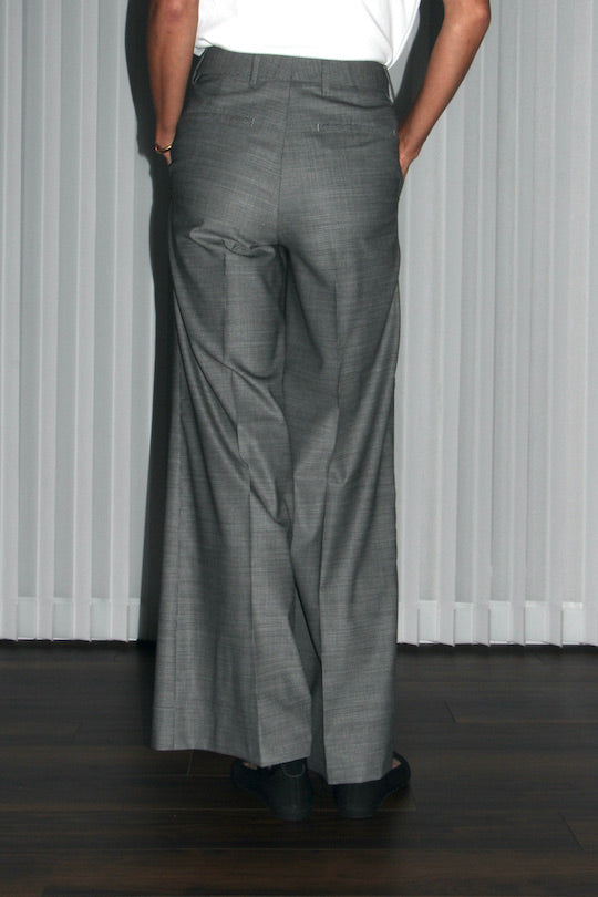 REiL GRAY PIN CHECK TAILORED PANTS