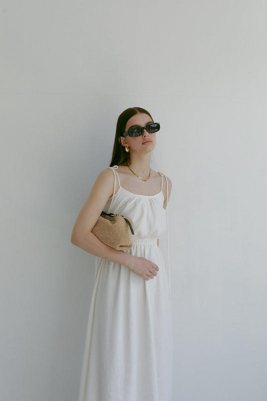 REiL SUN DRESS / white