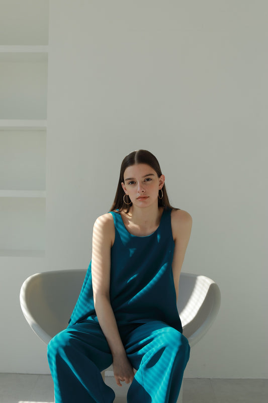 REiL AIRY TOP / turquoise