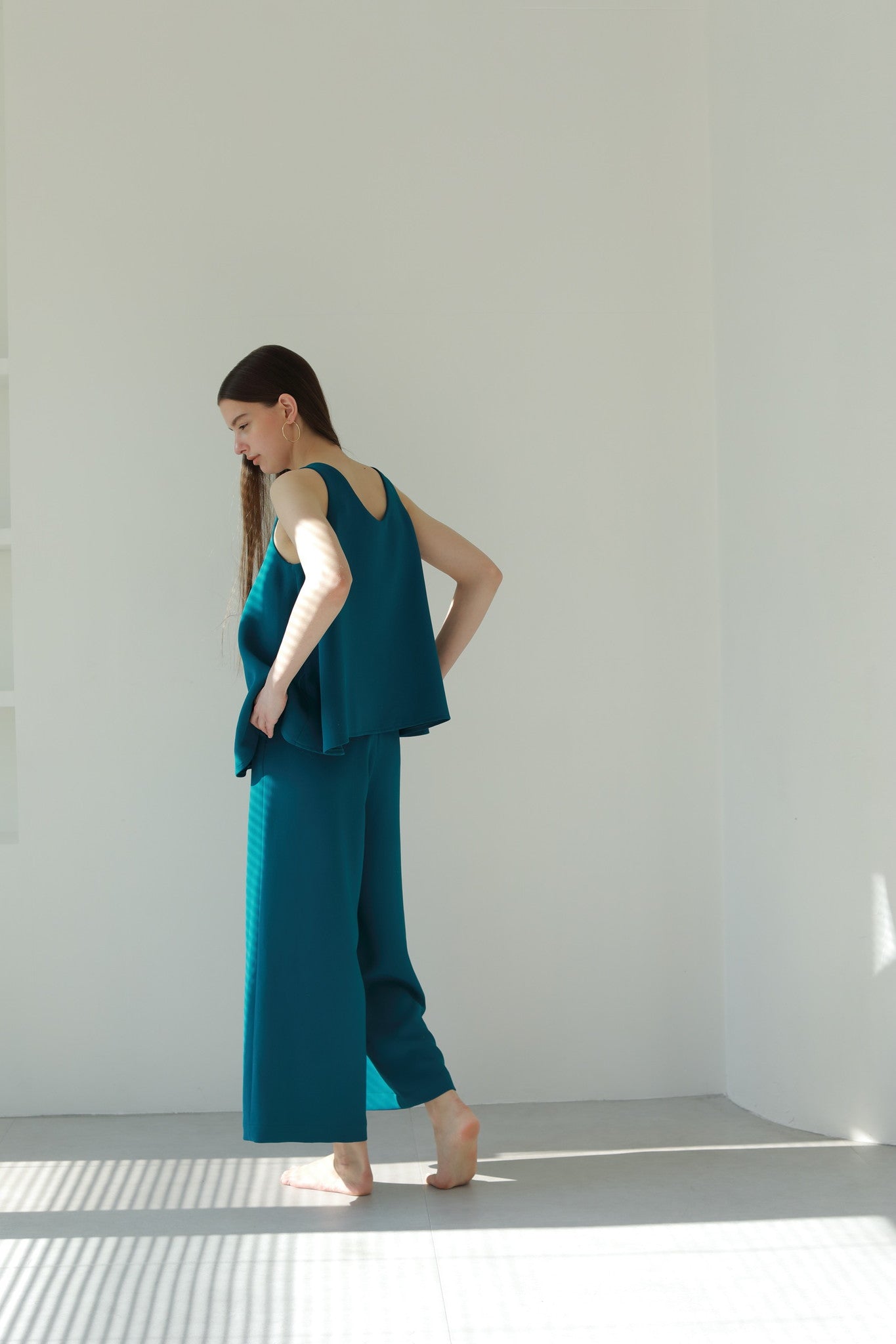 REiL AIRY TOP / turquoise