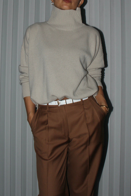 REiL LIGHT BROWN TAILORED PANTS