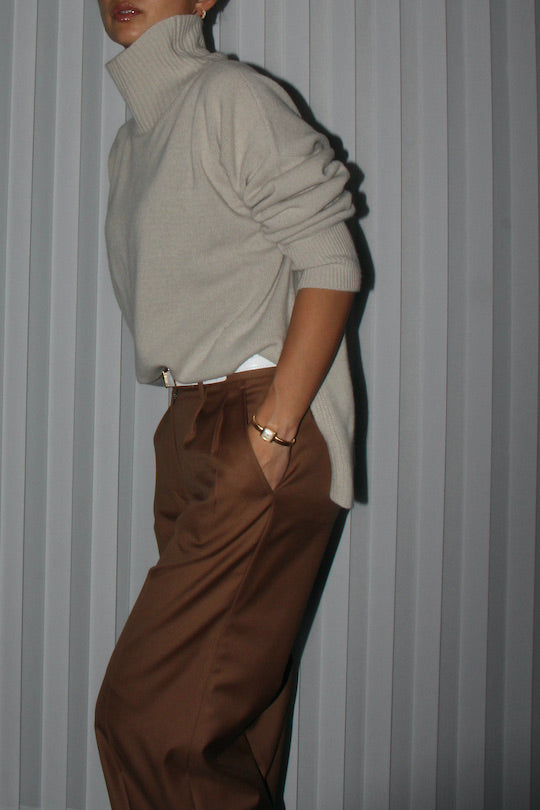 REiL LIGHT BROWN TAILORED PANTS