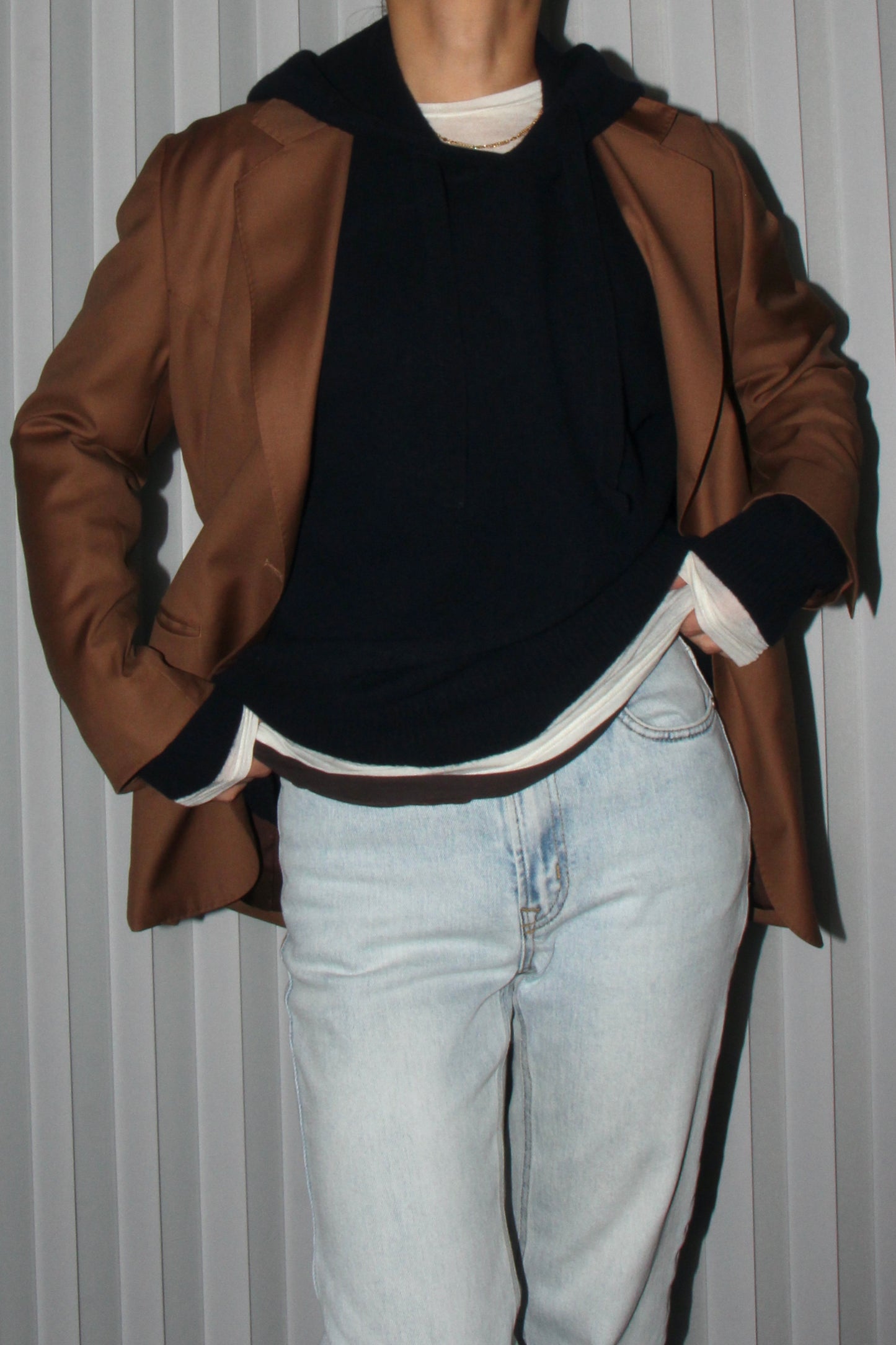 REiL LIGHT BROWN TAILORED JACKET