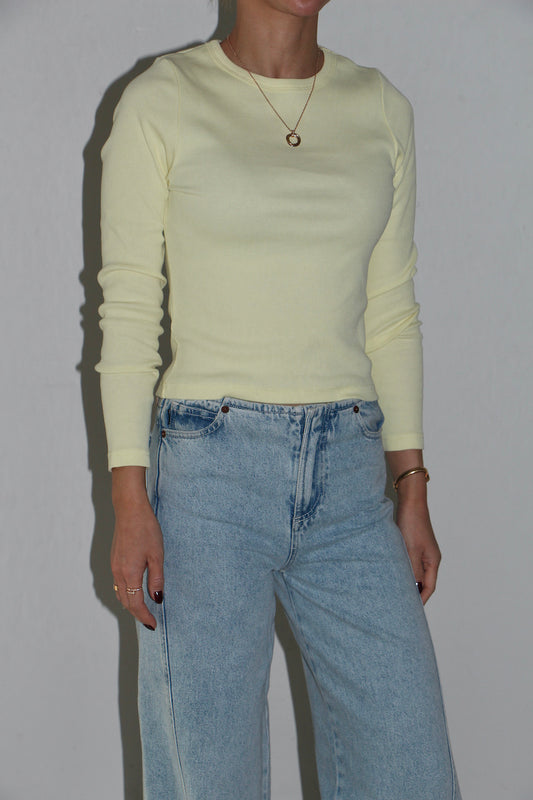 JAN N JUNE RIB LONGSLEEVE MURI - JASMINE