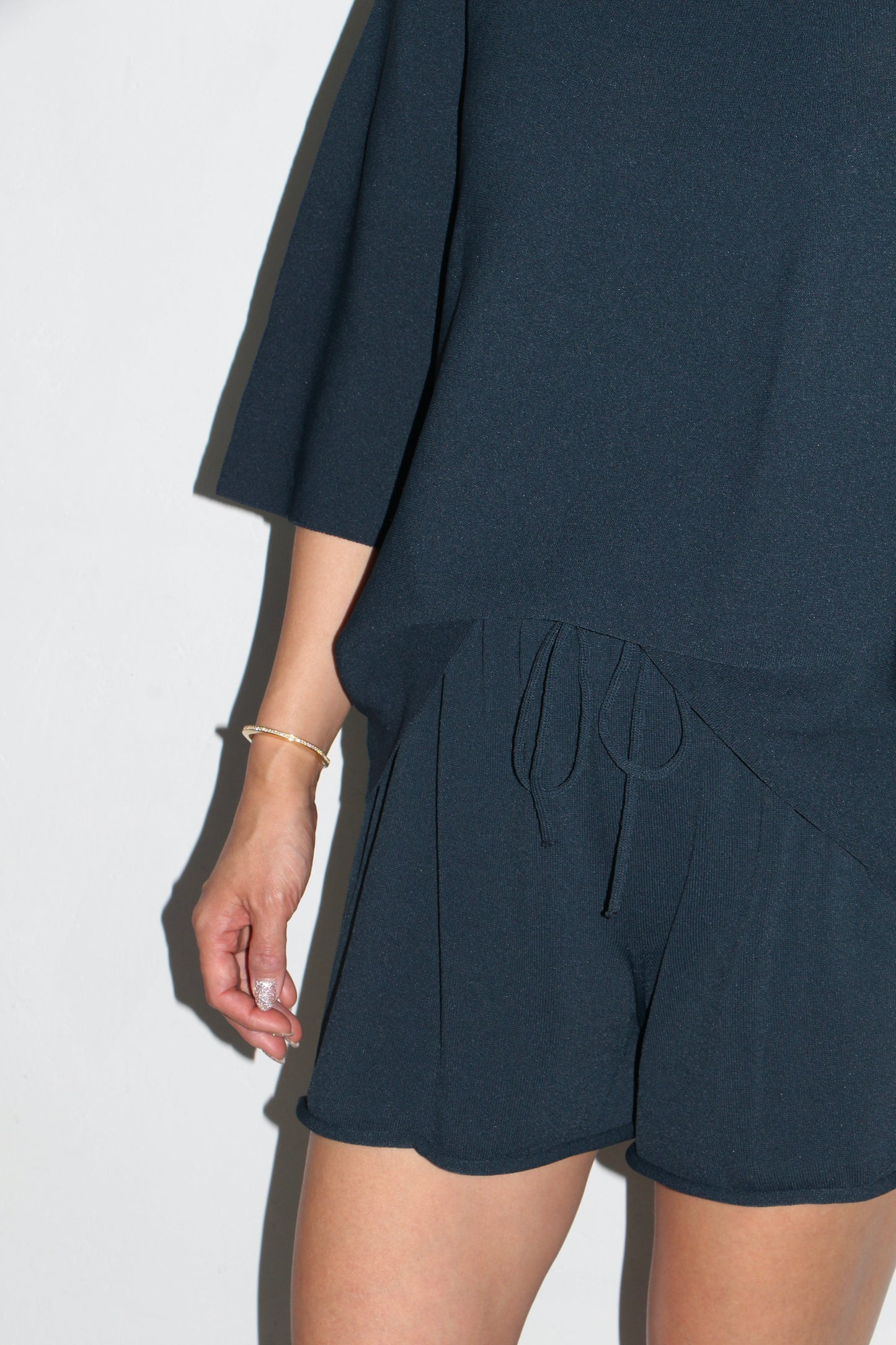LIVIANA CONTI / SUMMER KNIT TOP / TEAL BLUE