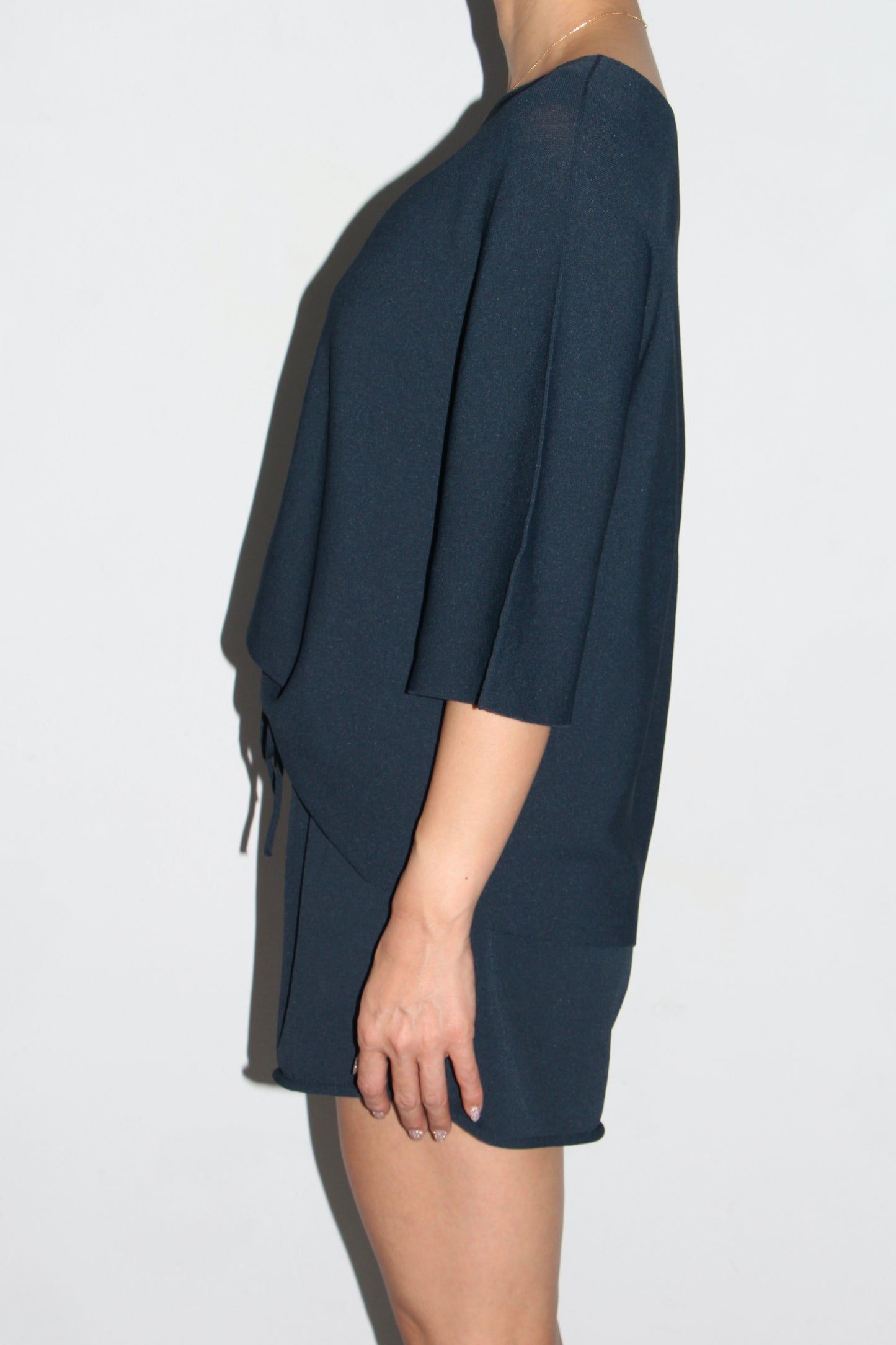 LIVIANA CONTI / SUMMER KNIT SHORT PANTS / TEAL BLUE