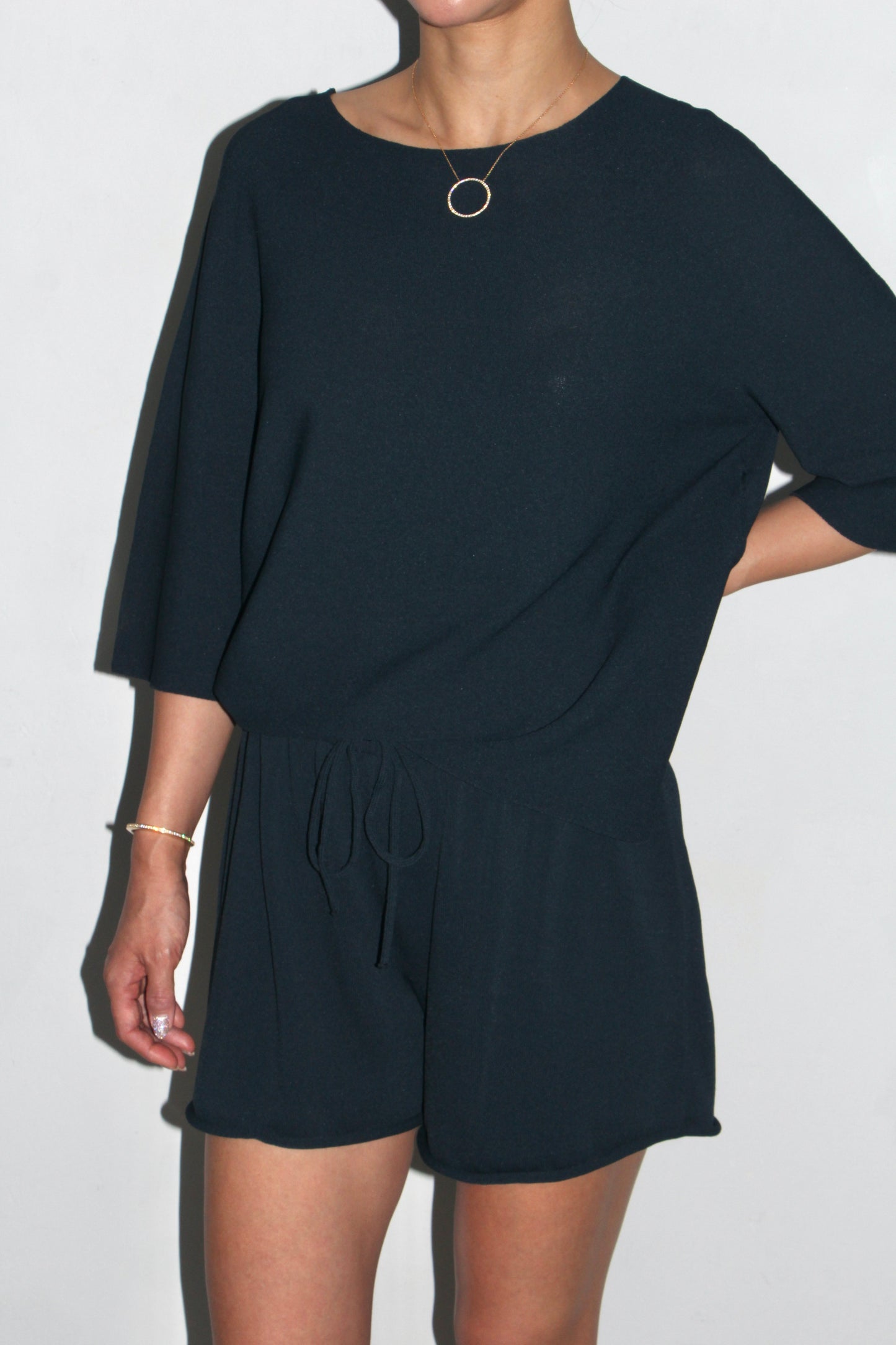 LIVIANA CONTI / SUMMER KNIT TOP / TEAL BLUE