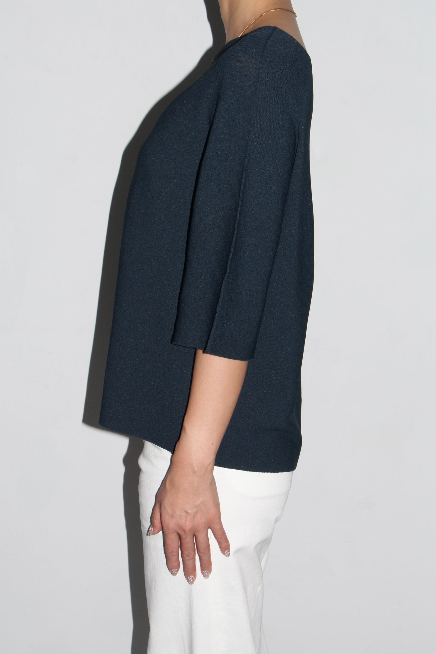 LIVIANA CONTI / SUMMER KNIT TOP / TEAL BLUE
