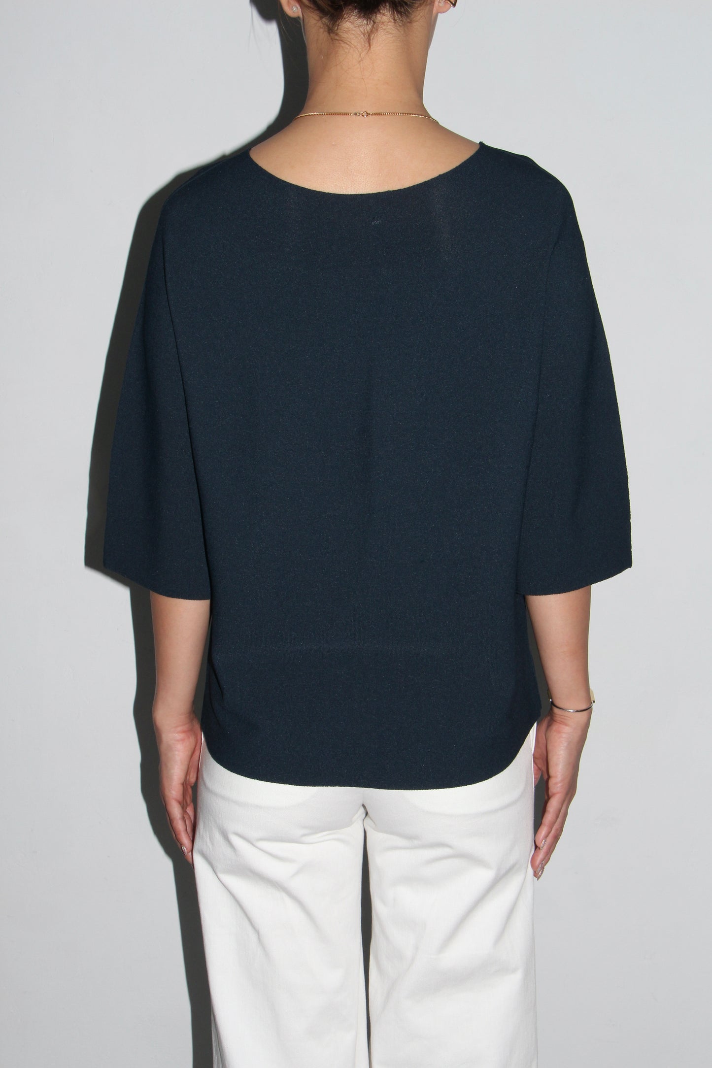 LIVIANA CONTI / SUMMER KNIT TOP / TEAL BLUE